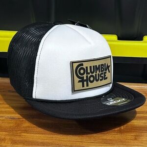 Columbia House Black and White foam Trucker Hat